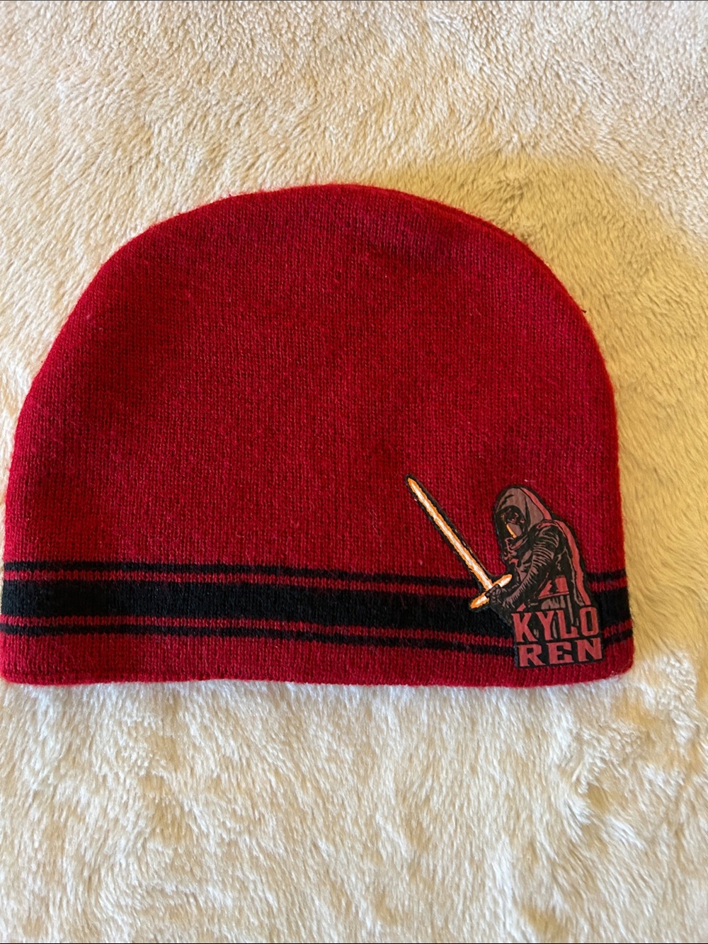 Star Wars Red and Black Kylo Ren Kids Beanie Hat